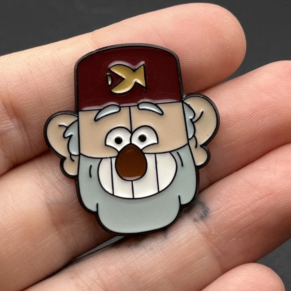 Gruncle Stan Gravity Falls Animation Cartoon Lapel Hat‎ Pin